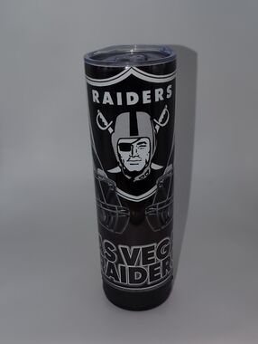 Las Vegas Raiders Stainless Steel Bluetooth Audio Tumbler - Brand New